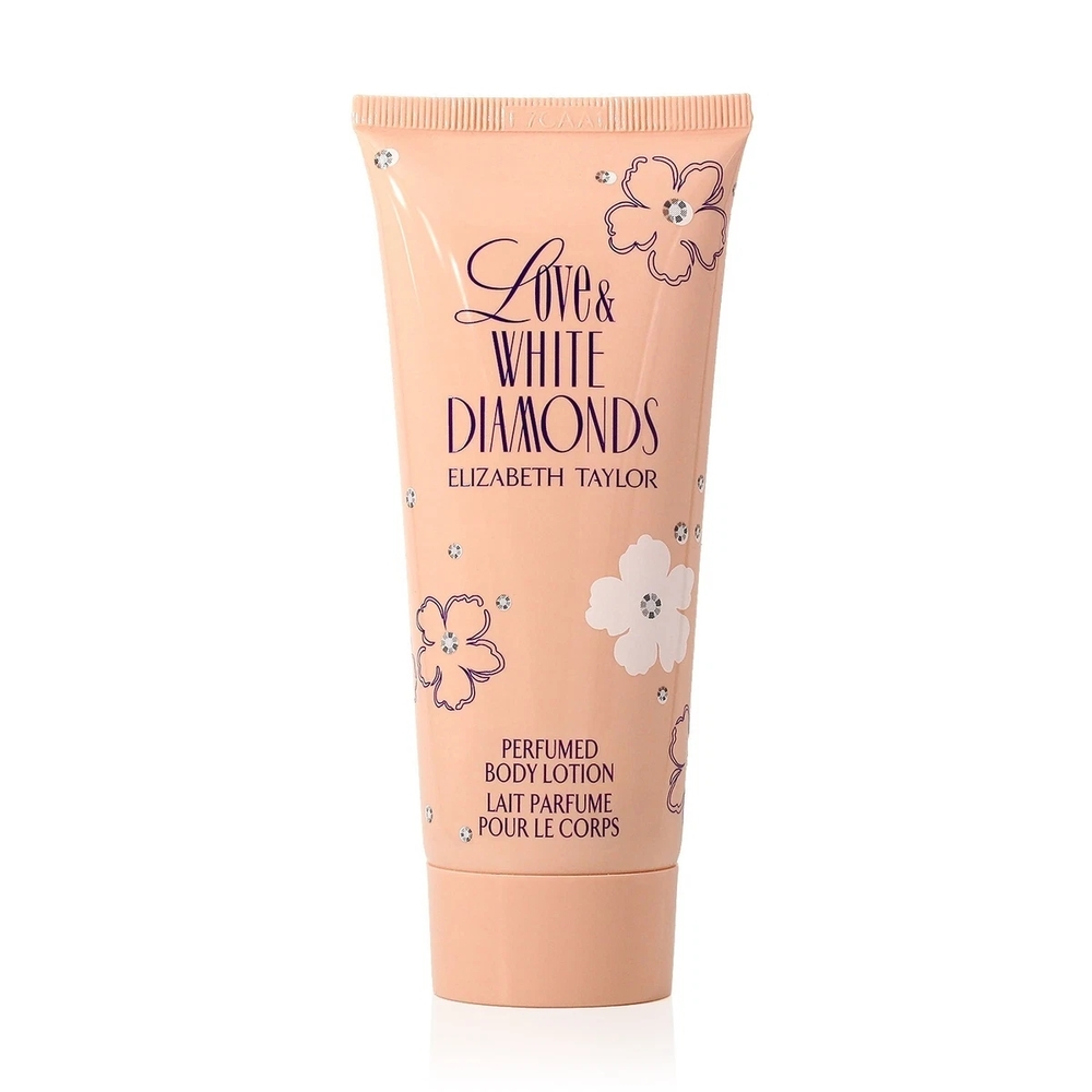 Elizabeth Taylor Love & White Diamonds Perfumed Body Lotion 3.3Oz. 3 P. Set/ NWS